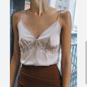 Zara silk bodysuit